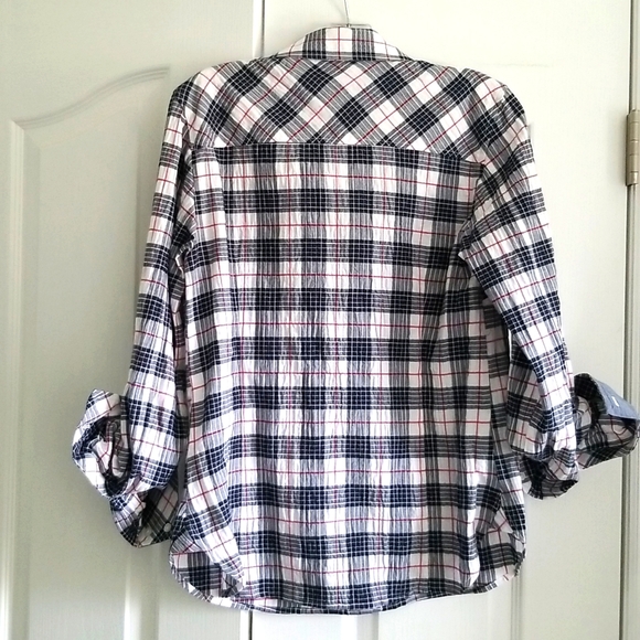 New w Tags Small Tommy Hilfiger White Navy Red - Picture 5 of 8